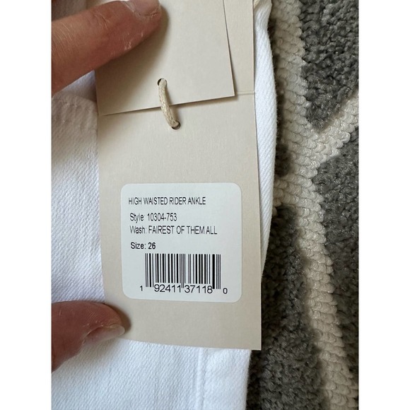 MOTHER High waisted Rider Ankle Fairest of Them All 26 NWT - Picture 7 of 10